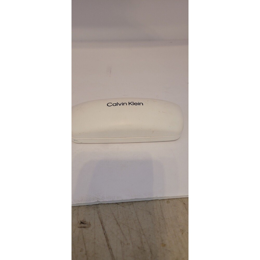 White Calvin Klein Hard Eyeglasses Glasses Case